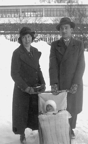 Märta af Sillén, Gerd Zenker, Mariann Tiblin den 6 februari 1936.