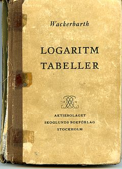 Logarithm tables.