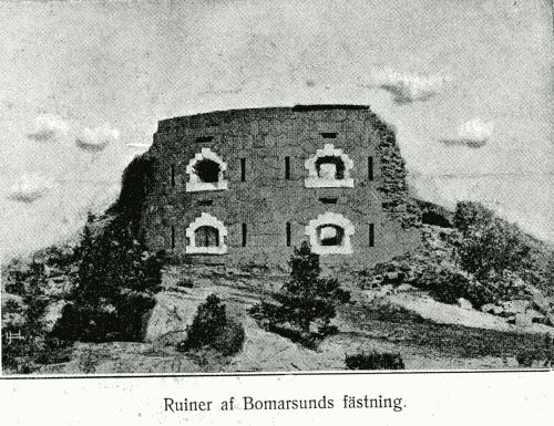 Ruiner af Bomarsunds f&auml;stning.
