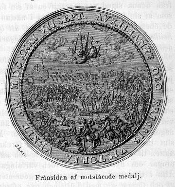 Sachsisk medalj &ouml;fver slaget vid Breitenfeld.