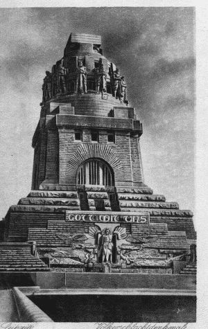 Monument &ouml;ver slaget vid Leipzig den 18 oktober 1813, "V&ouml;lkerschlacht"
