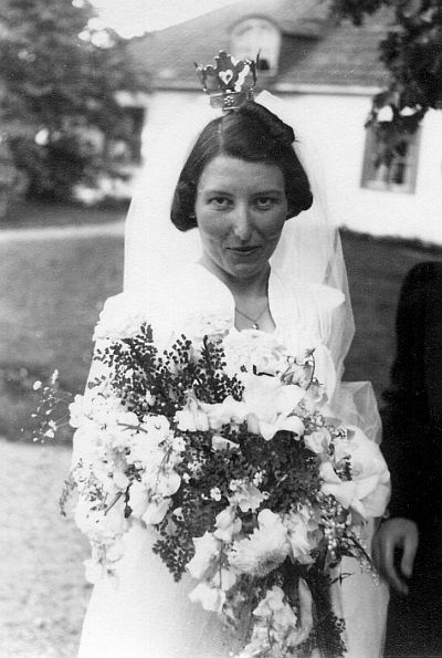 Bruden, M&auml;rta Zenker f. af Sill&eacute;n, den 8 juni 1939.