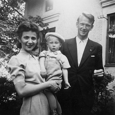 Adalbert Miehe u. Familie