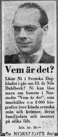 Nils Dahlbeck 1951