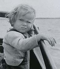 Barbro af Sillén 1952, knappt tre år