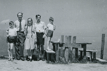 Stefan, Gerhard, Burgl, Gerold, Erik - Berchtesgaden 1952