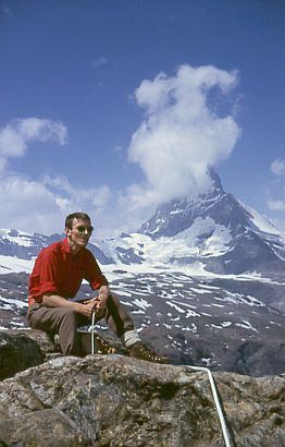 Stefan Zenker on top of the Riffelhorn.